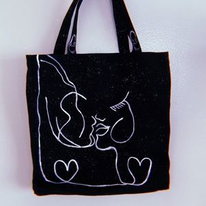 Hand Painted Lovers Bag